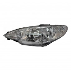 Peugeot 206 2003-2009 High-Line Twin Reflector Head Lamp Unit Passenger Side